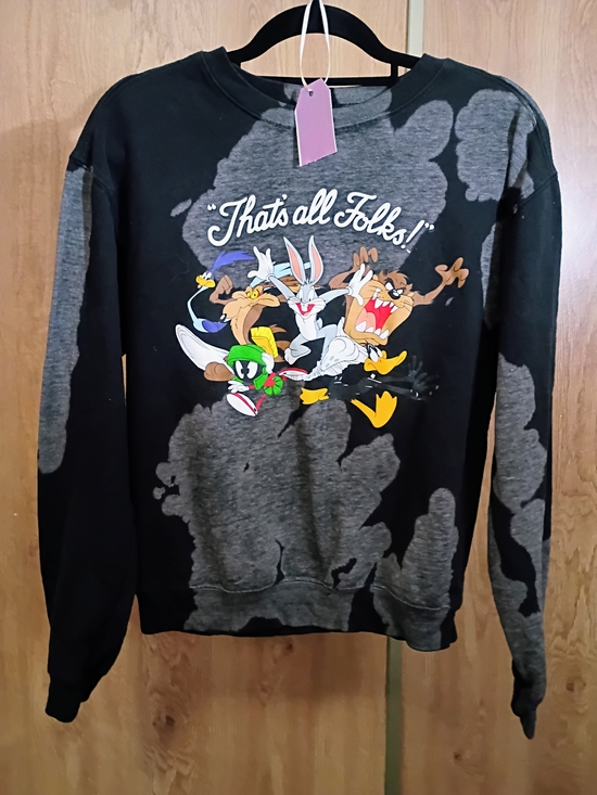 Warner Bros. Tops - Warner Bros. Looney Tunes Black & White Interior Tag - XS